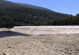 Estado del embalse de El Tejo el pasado mes de julio.