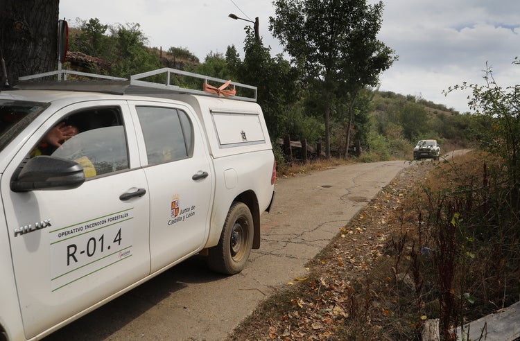 Las imágenes del incendio en la Montaña Palentina
