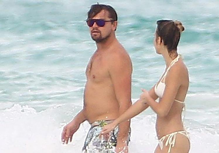 Leonardo DiCaprio con Nina Agdal de vacaciones en México.