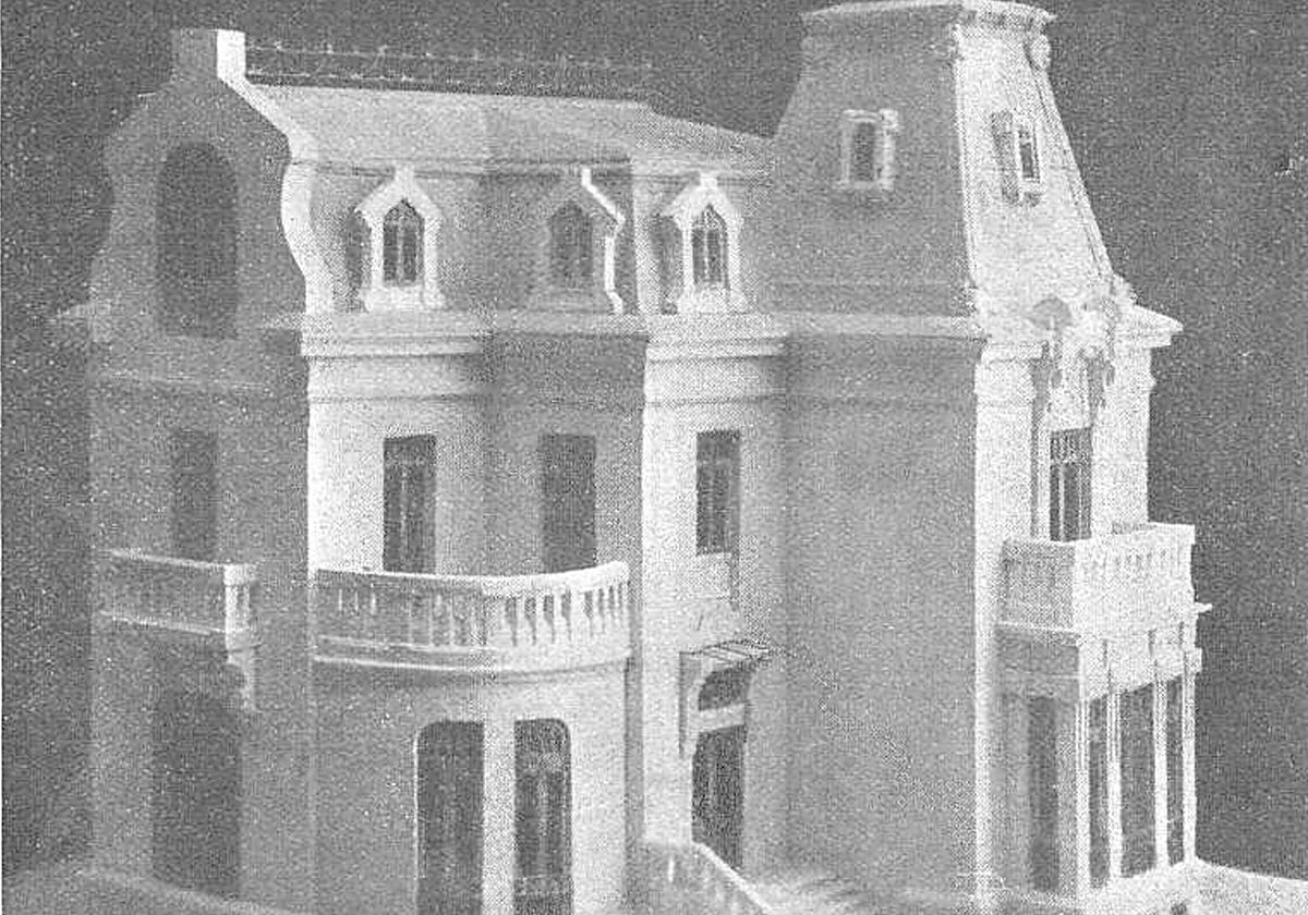 Así era el edificio que rifaba el Asilo de Caridad junto con la Lotería del 23 de diciembre de 1912.