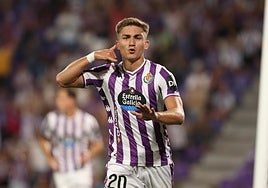 Chuki celebra el primer tanto del partido.