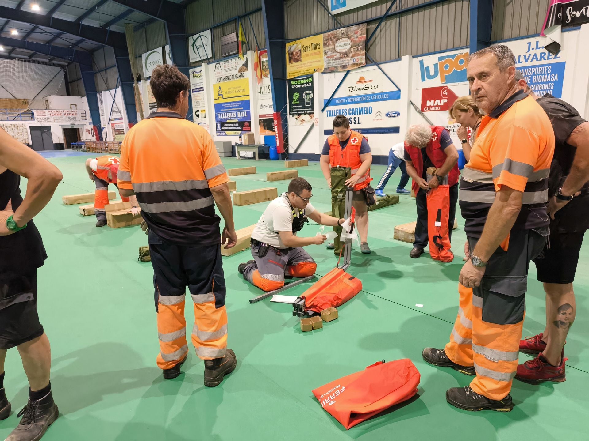 Guardo acoge a evacuados por los incendios