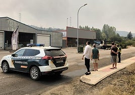 Corte de la carretera CL-626 entre La Espina y Guardo.