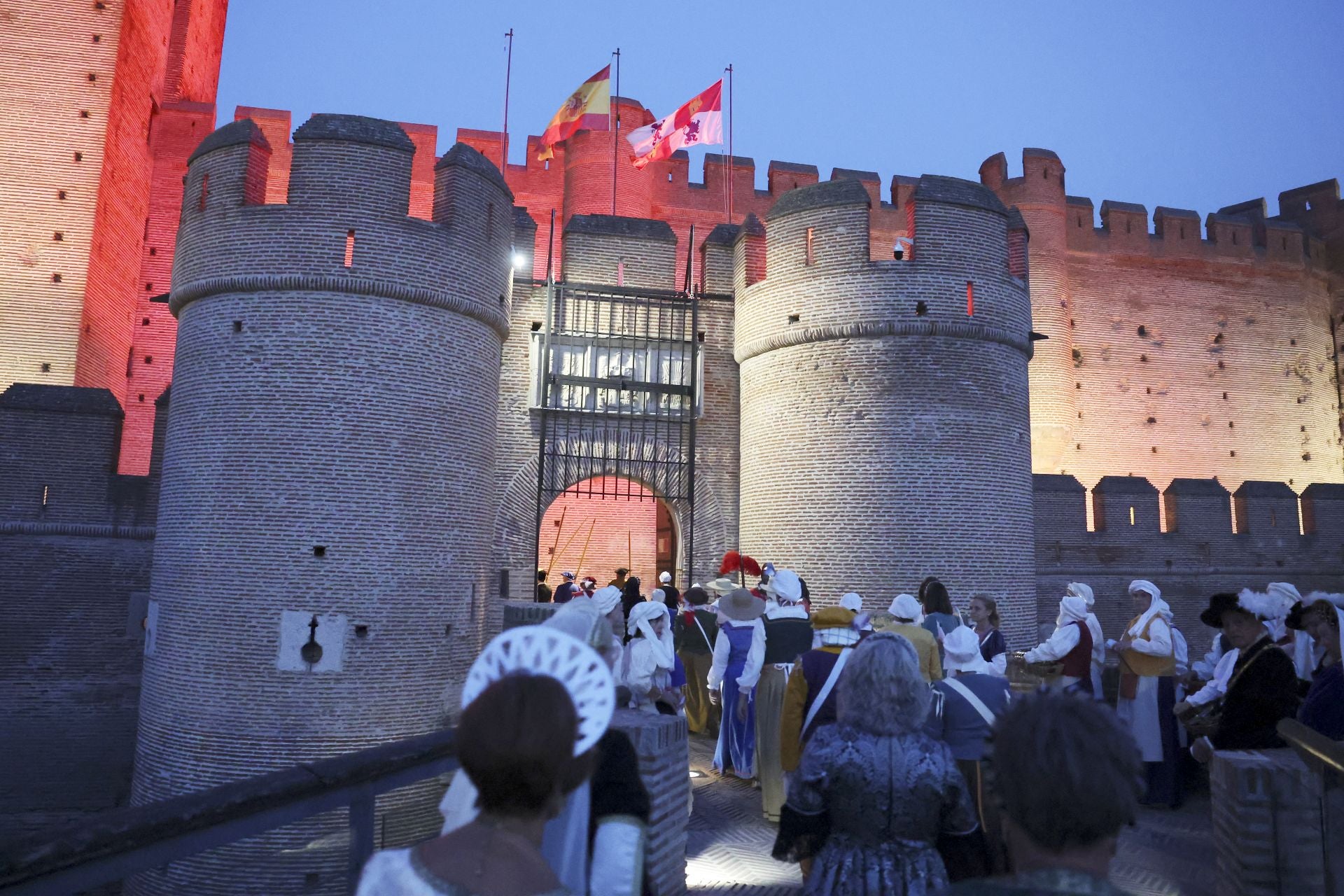 Recreación de la quema de Medina del Campo en la Semana Renacentista