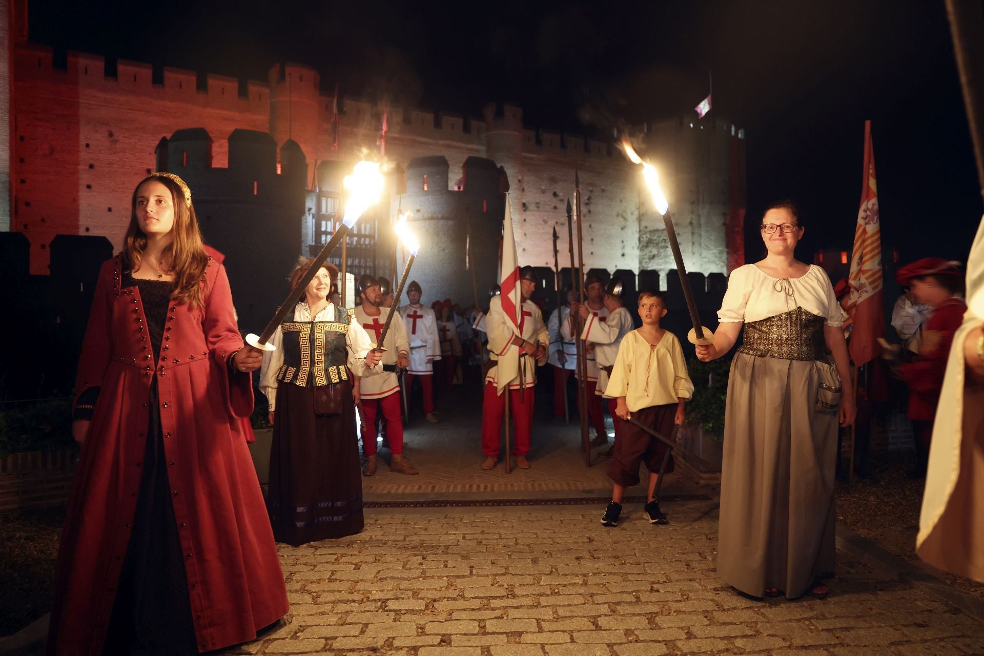 Recreación de la quema de Medina del Campo en la Semana Renacentista