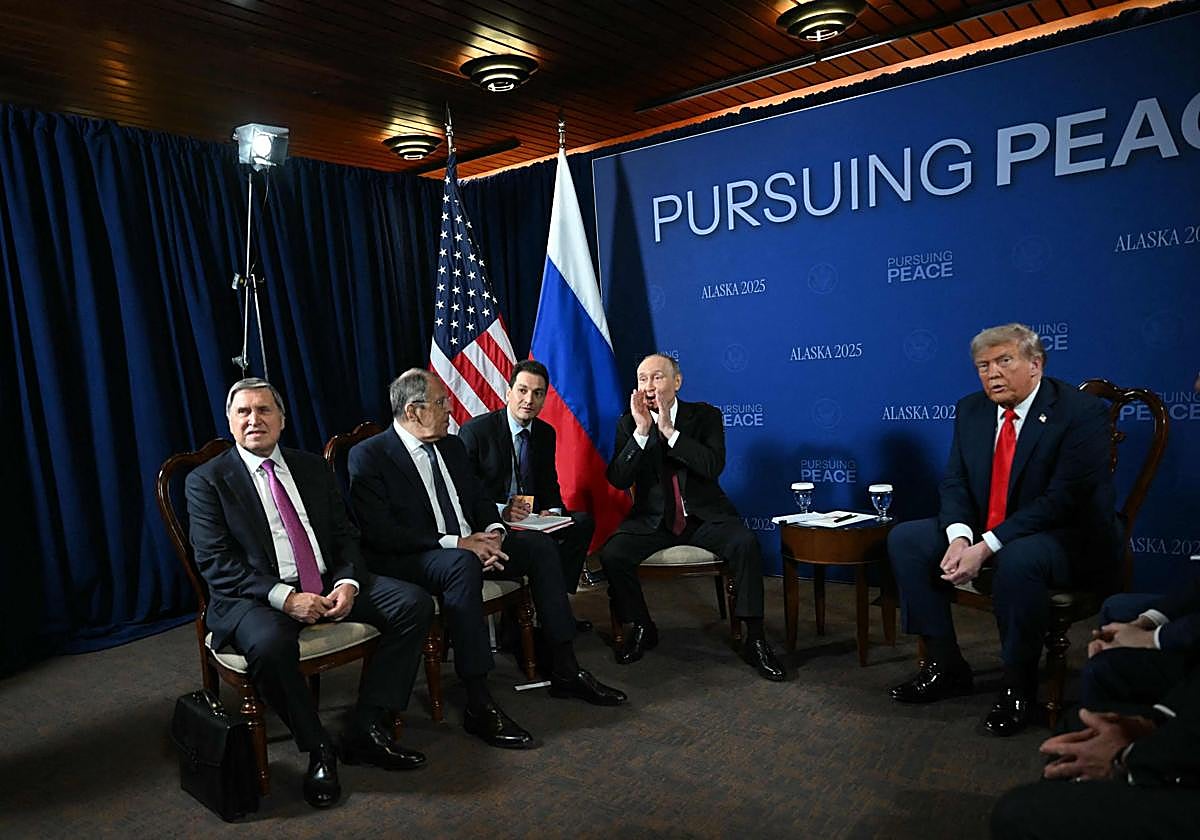 Trump y Putin, en la cumbre en Alaska.