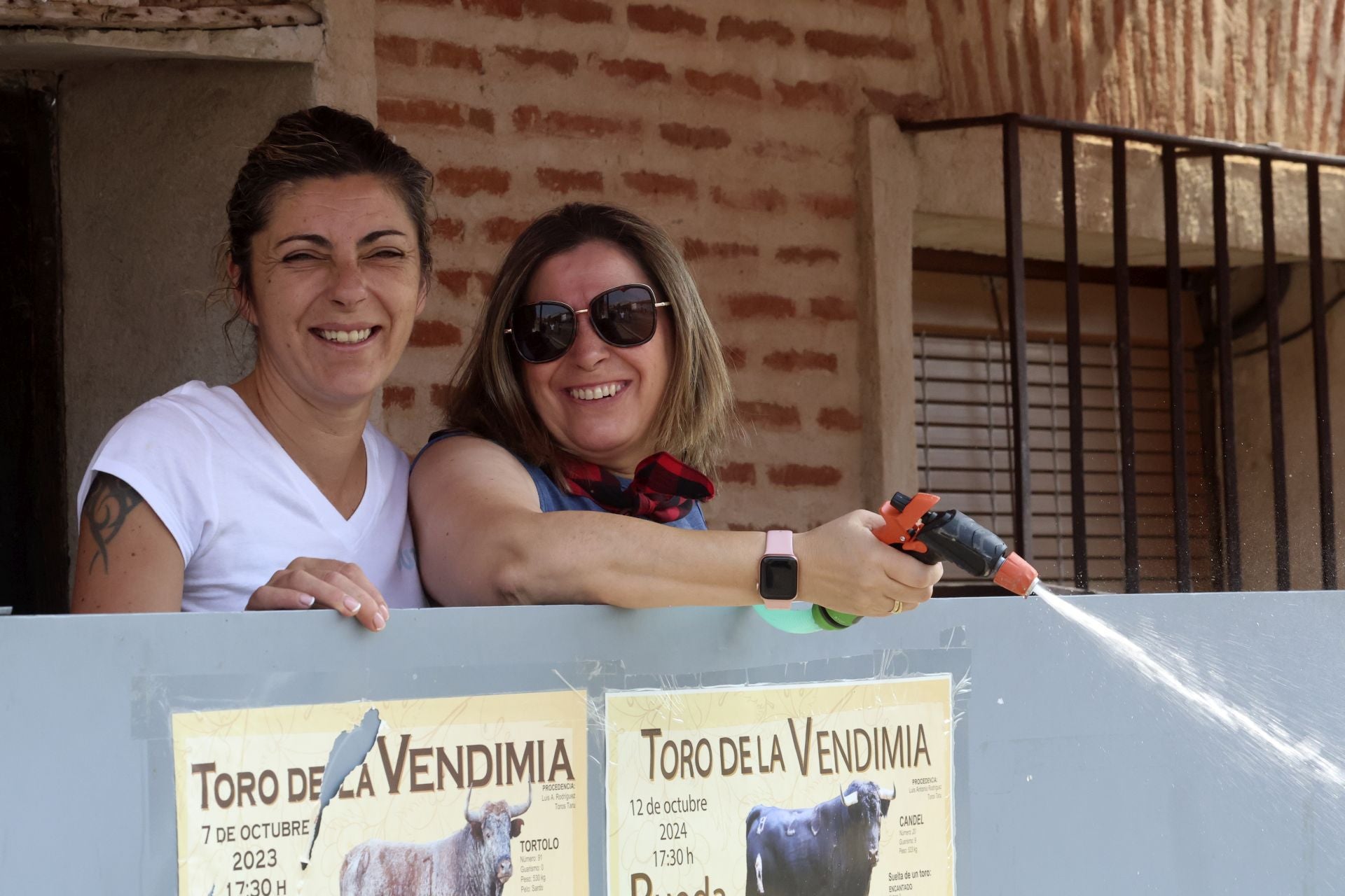 Encierro del domingo en las fiestas de Rueda