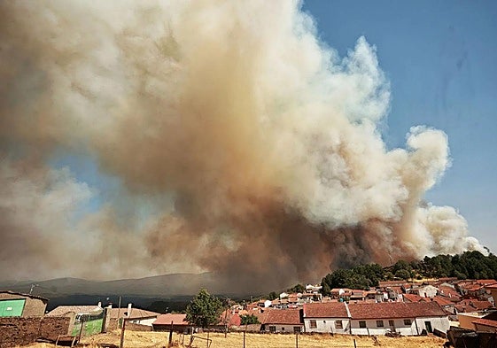 Incendio de El Payo en Salamanca.