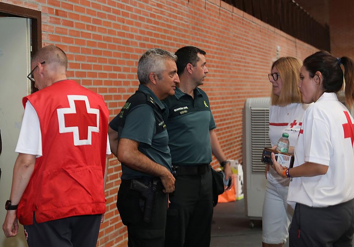 La solidaridad en horas de angustia en el Polideportivo de Saldaña