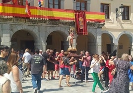 Procesión en honor a San Sebastián en Villacastín