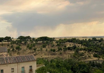 El humo de los incendios en Salamanca y Ávila deteriora la calidad del aire en Segovia