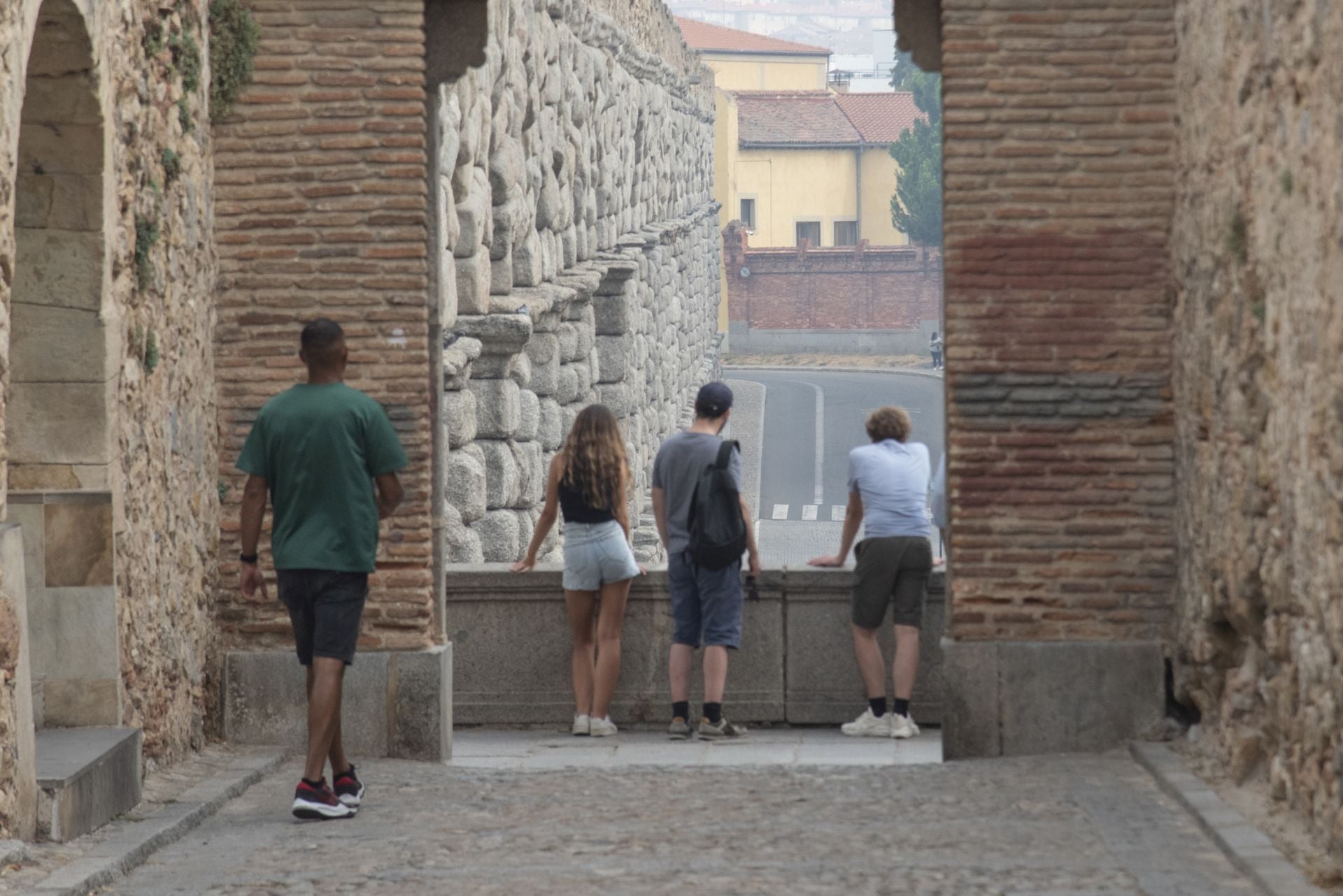 Niebla de humo en Segovia