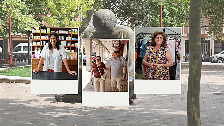 Vecinos y comerciantes del barrio de Las Batallas.