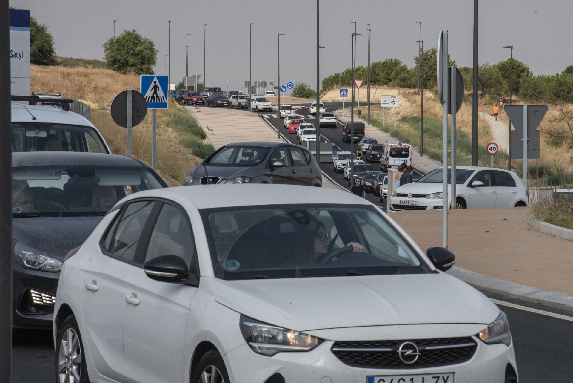 Jornada de atascos y calles cortadas en Segovia.
