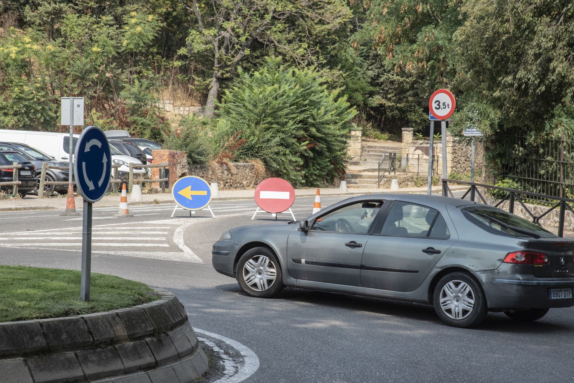 Jornada de atascos y calles cortadas en Segovia