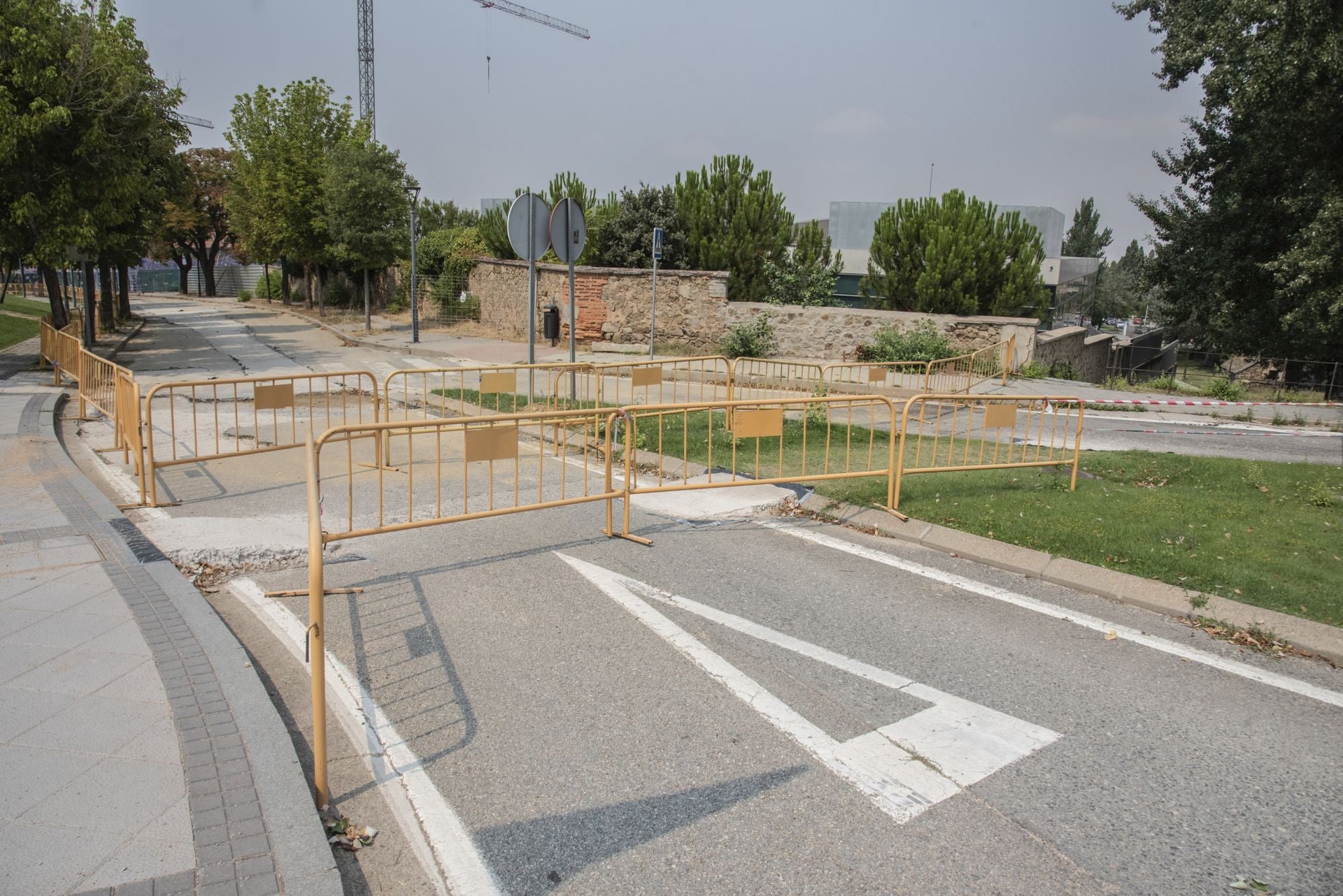 Jornada de atascos y calles cortadas en Segovia