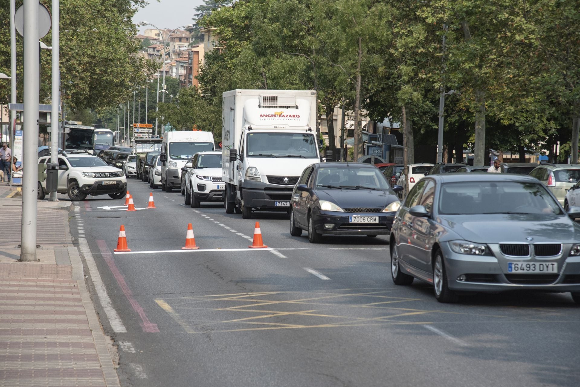Jornada de atascos y calles cortadas en Segovia