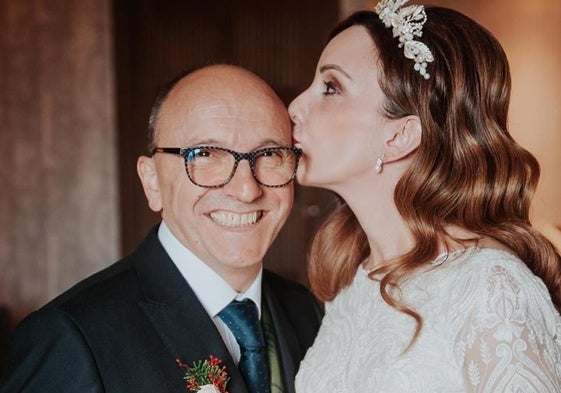 Jerónimo Rodríguez, Jero, en una foto el día de la boda de su hija.