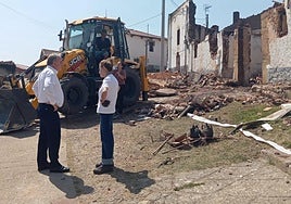 El delegado de la Junta, José Antonio Rubio, este viernes en San Pedro de Cansoles.
