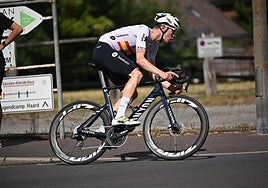 Iván Romeo, durante la ronda alemana.