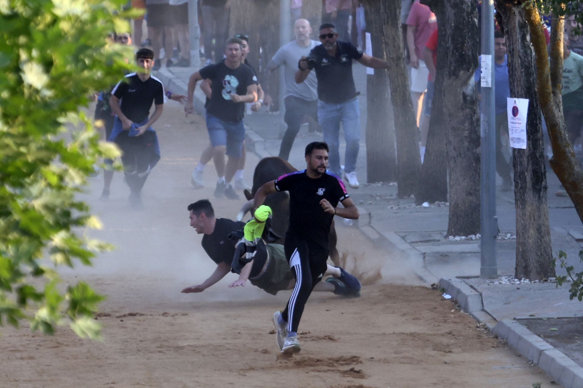 Herido en el encierro del toro de cajón en Serrada.