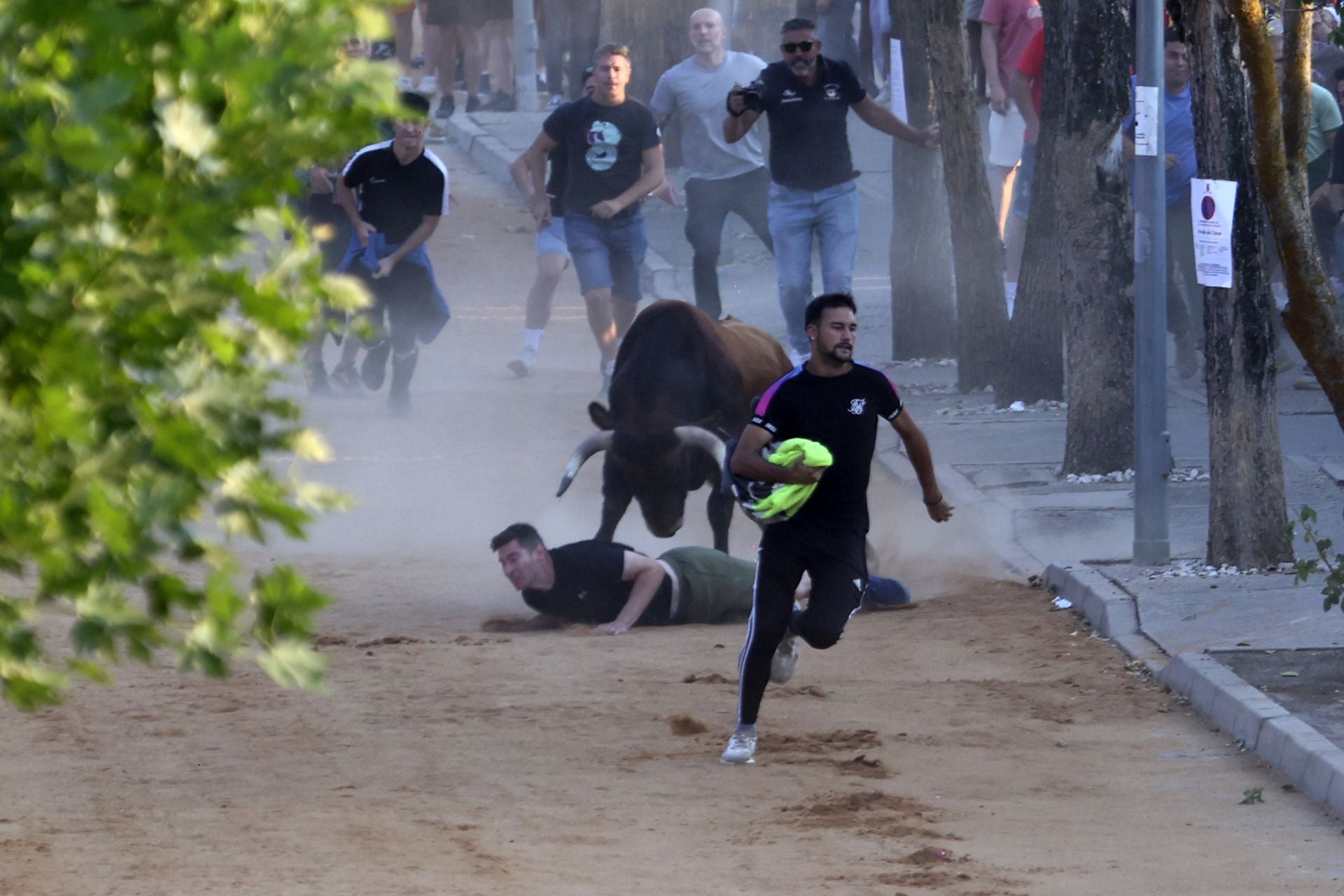Herido en el encierro del toro de cajón en Serrada.