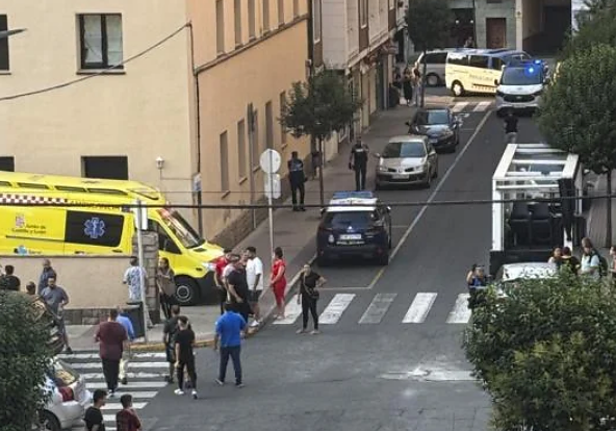 Despliegue el pasado jueves en Ávila tras el tiroteo mortal.