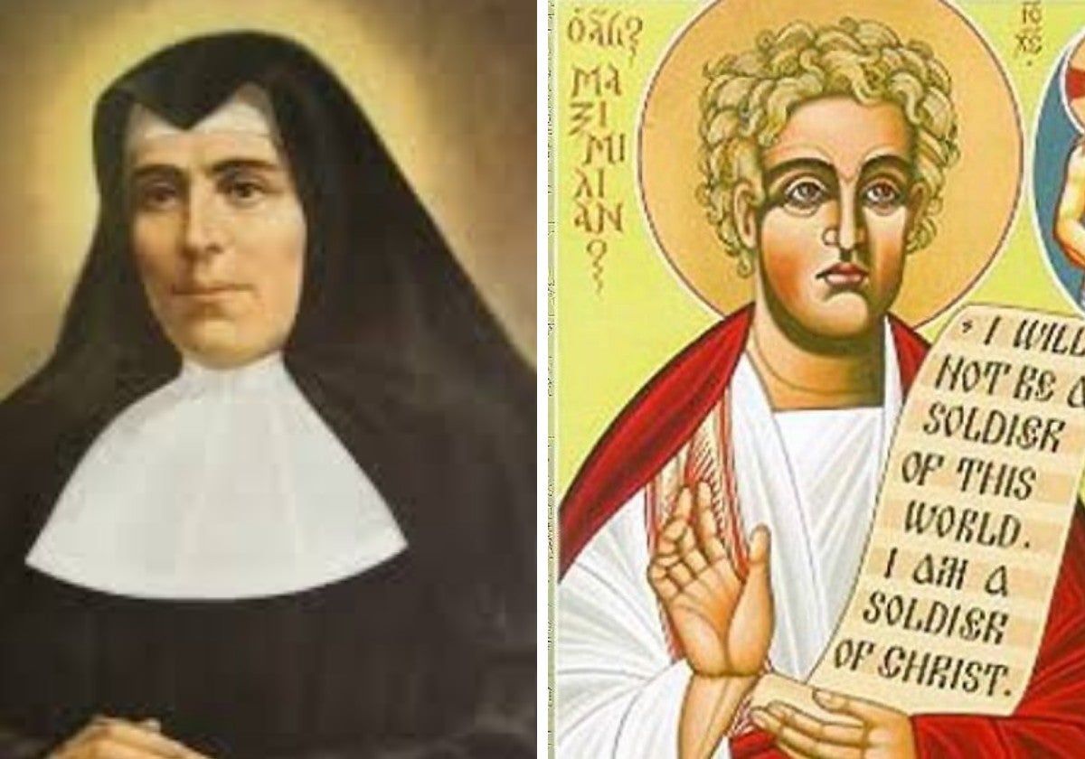 Santa Teresa de Jesús Jornet e Ibars y San Maximiliano de Roma.