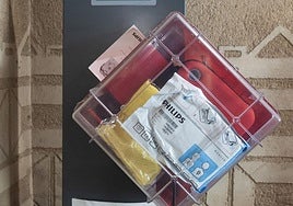 Uno de los desfibriladores.