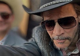 Sergio Peris-Mencheta durante el rodaje de 'El Tigre'.