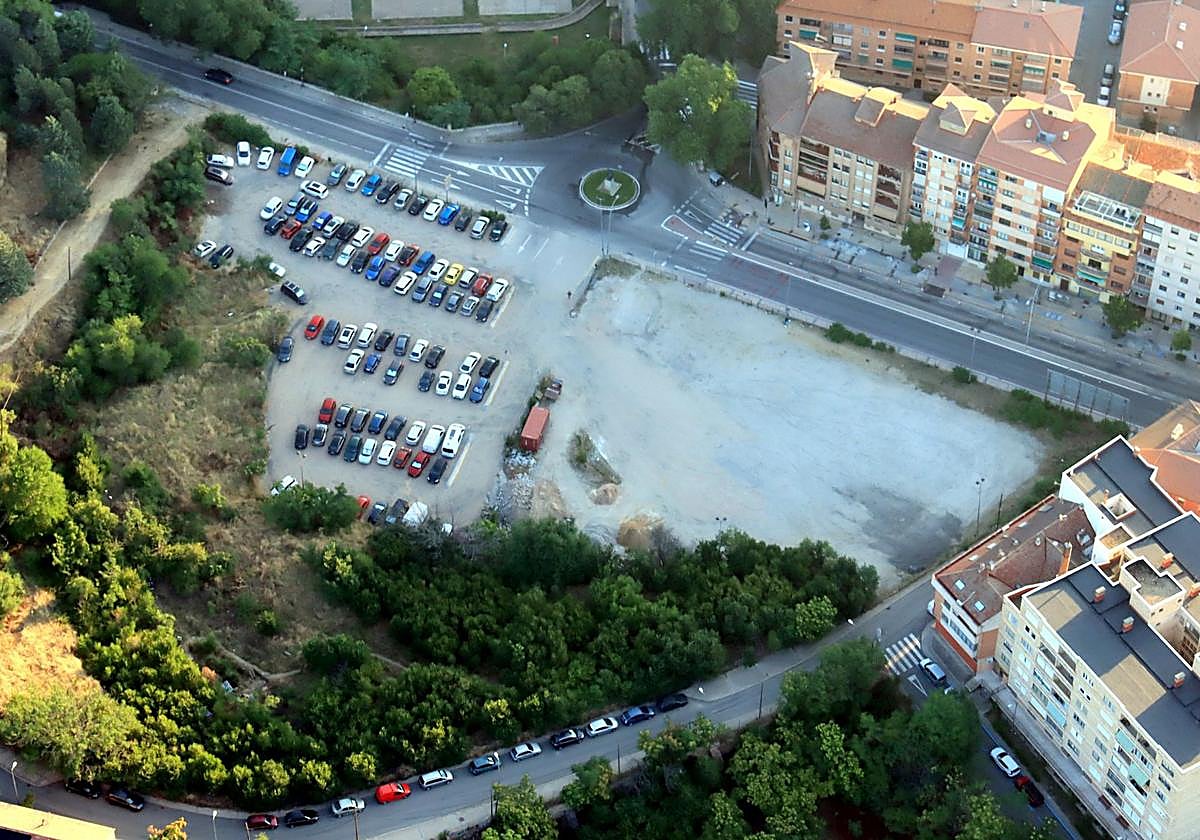 Vista aérea de la zona del Velódromo.