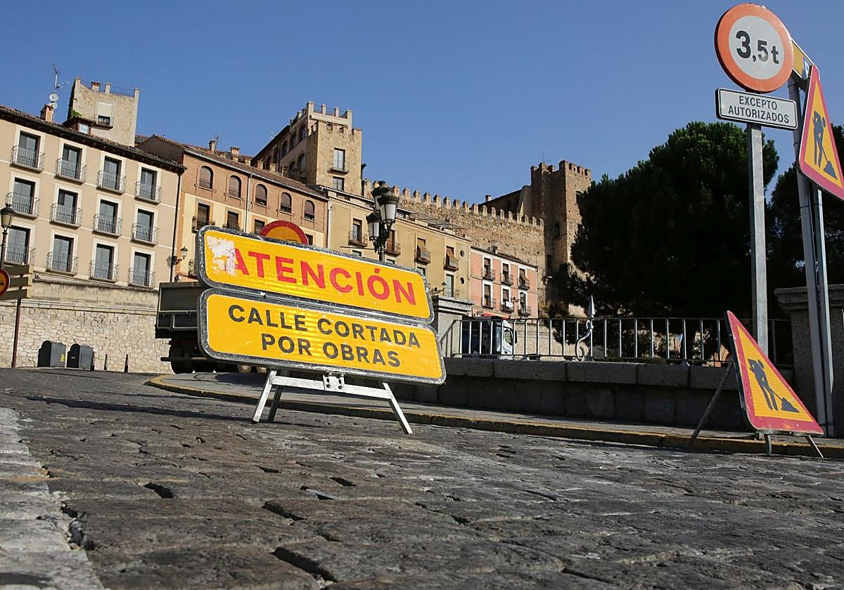 Tramo del paseo de Santo Domingo que permanecerá cortado dos meses.