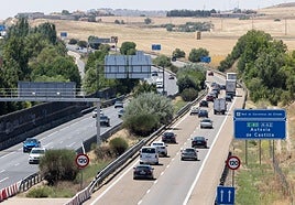 Estado de la A-62 durante la operación salida del principios de agosto.
