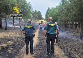La Guardia Civil investiga a un hombre por el incendio de San Justo de la Vega