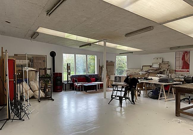 Pilar du Breuil en su espacio de trabajo