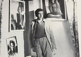 El pintor vallisoleano José Manuel Capuletti en su estudio.