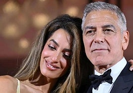 George Clooney, junto a su esposa, Amal Alamuddin.