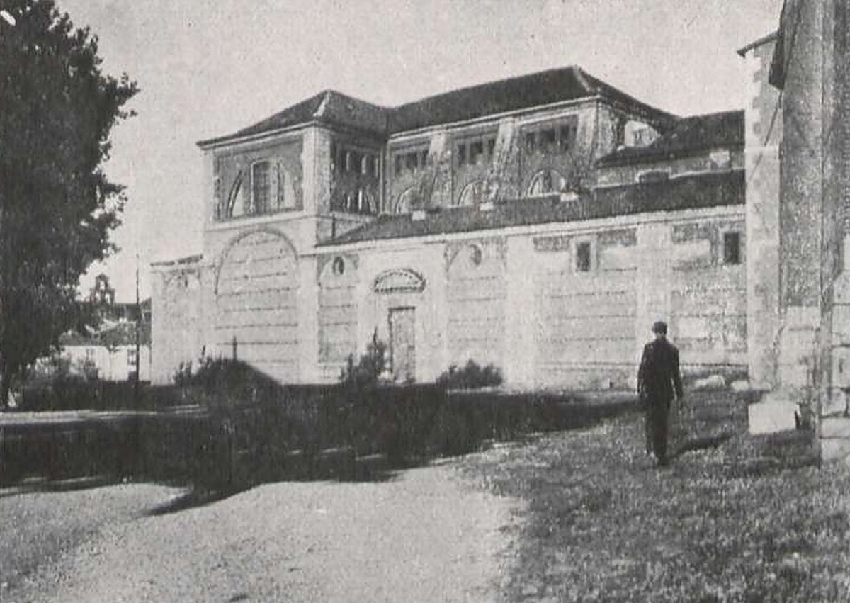 Imagen secundaria 1 - Arriba, el Paseo de Zorrilla en 1918. Abajo, el convento de las Huelgas Reales y portada de la monumental obra.