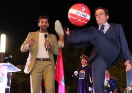 Almeida durante su discurso en las fiestas de Medina del Campo