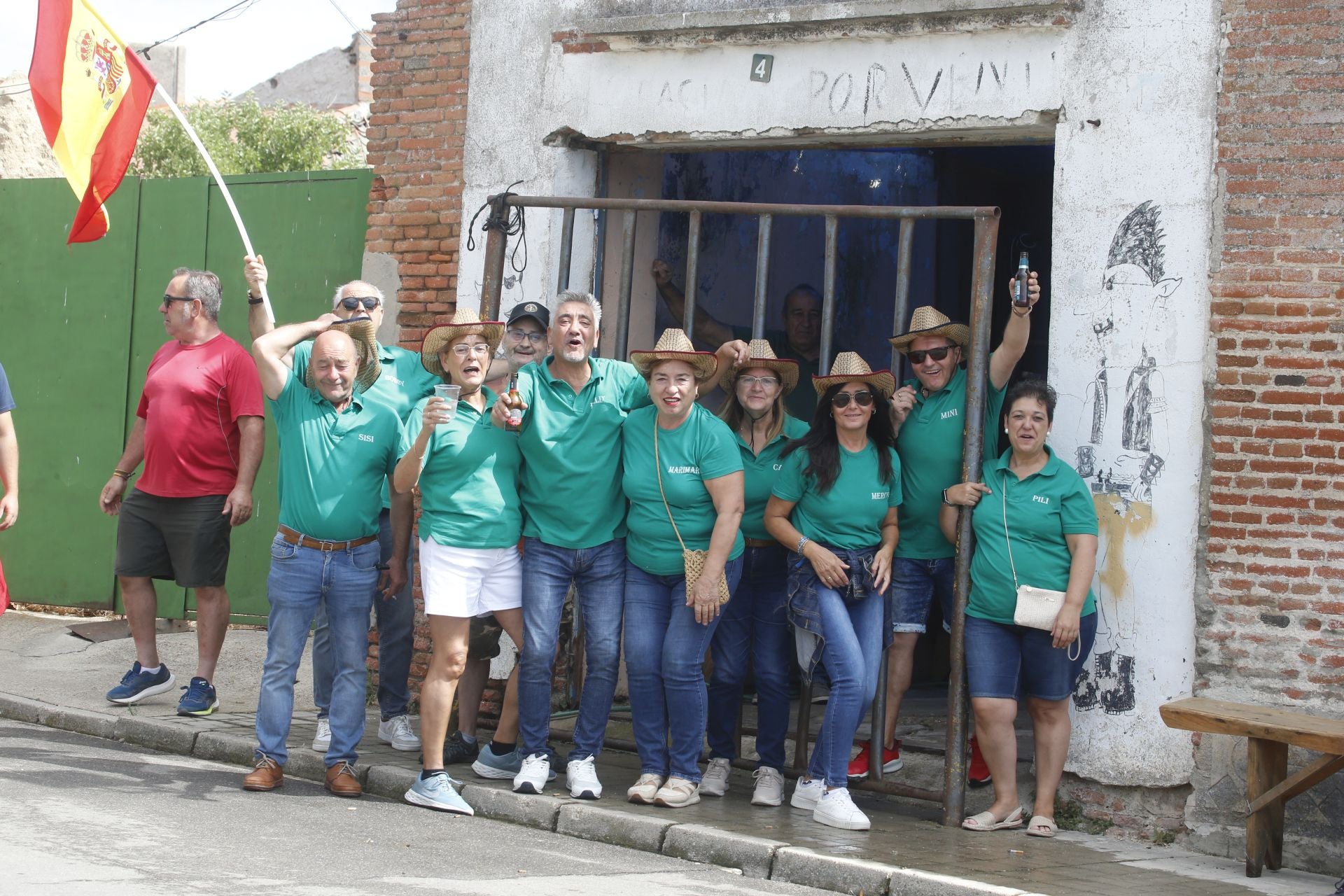 Encierro del sábado por la mañana en Ataquines