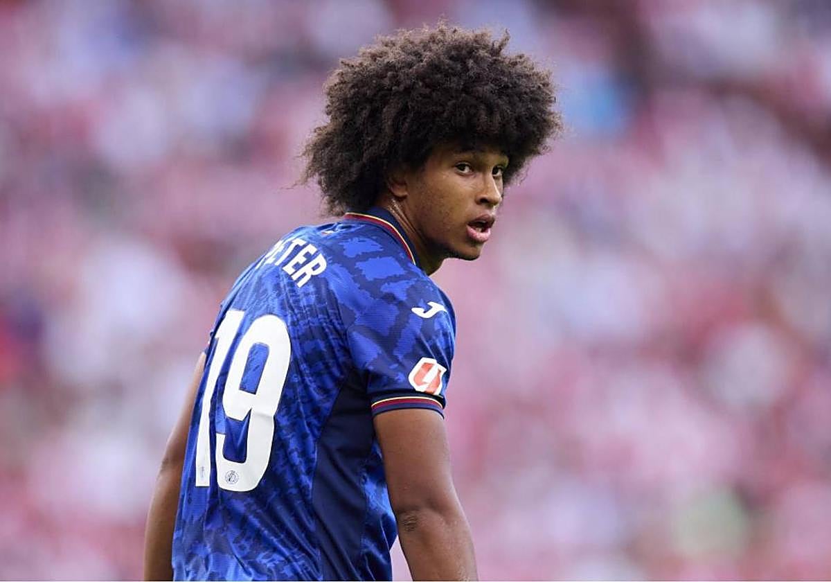 Peter Federico, durante un partido con el Getafe.