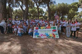 Inauguración de la jornada en el albergue de El Pinar.