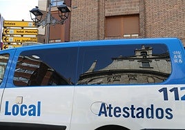 Imagen de archivo de un vehículo de la Policía Local de Atestados de Palencia.