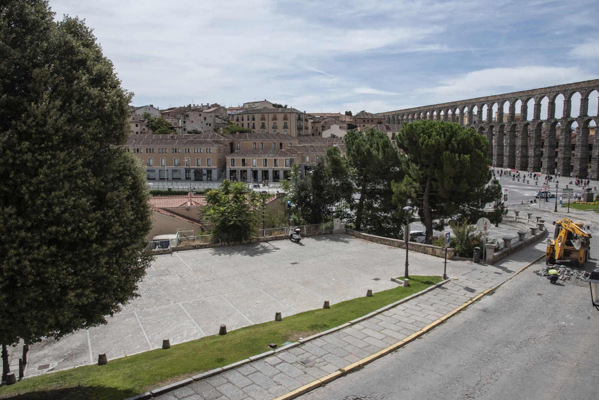 Espacio que ocupará el futuro centro de interpretación del Acueducto.