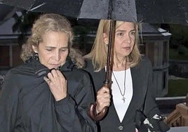 Las infantas Elena y Cristina.
