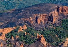 Las fotografías aéreas de la devastación que dejan los incendios en Zamora y León