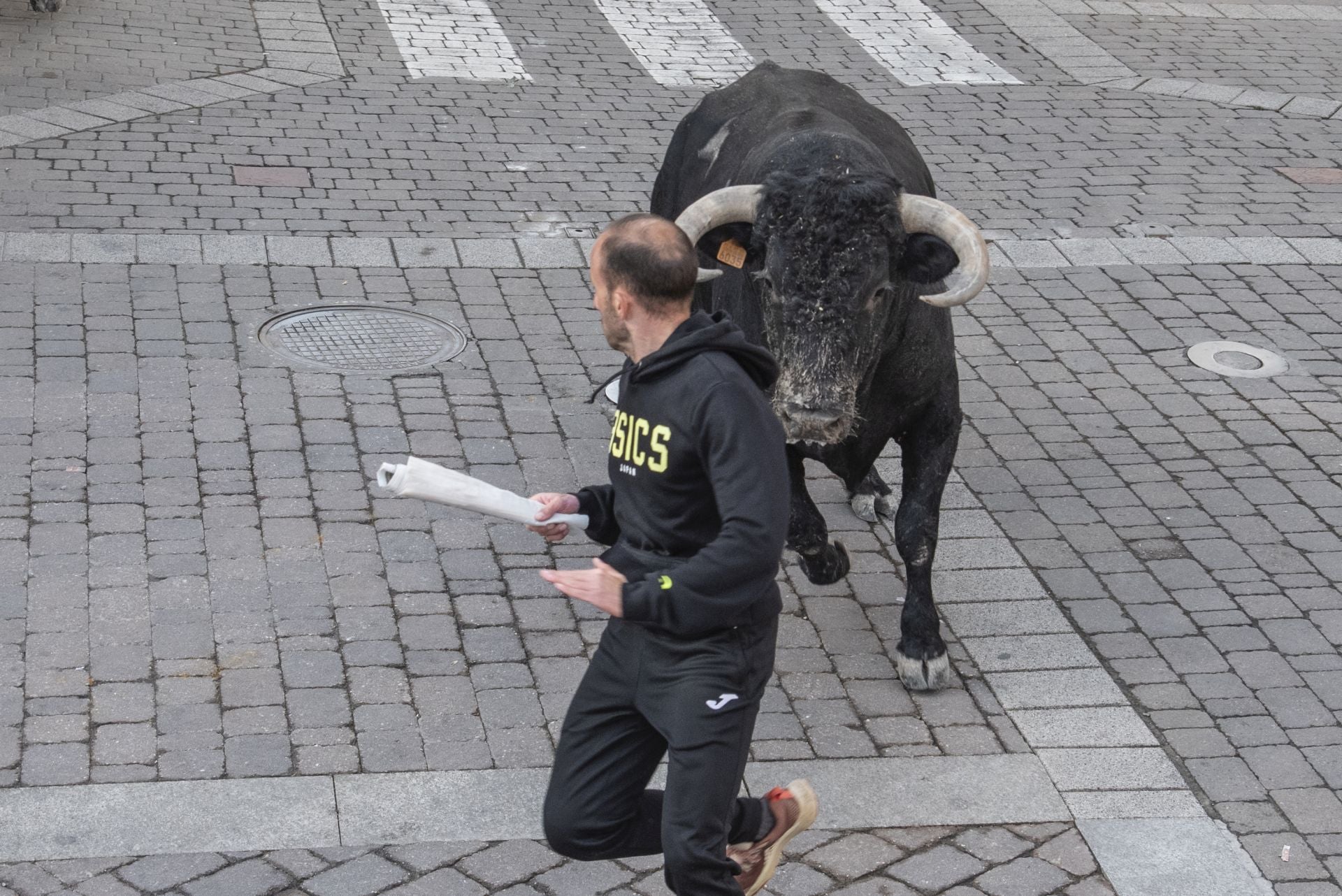 Fotos del tercer encierro de Cuéllar por las calles de la villa