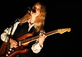 Christina Rosenvinge, en la Plaza Mayor.