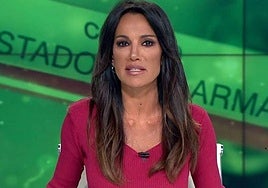 Cristina Saavedra, en los informativos de La Sexta.