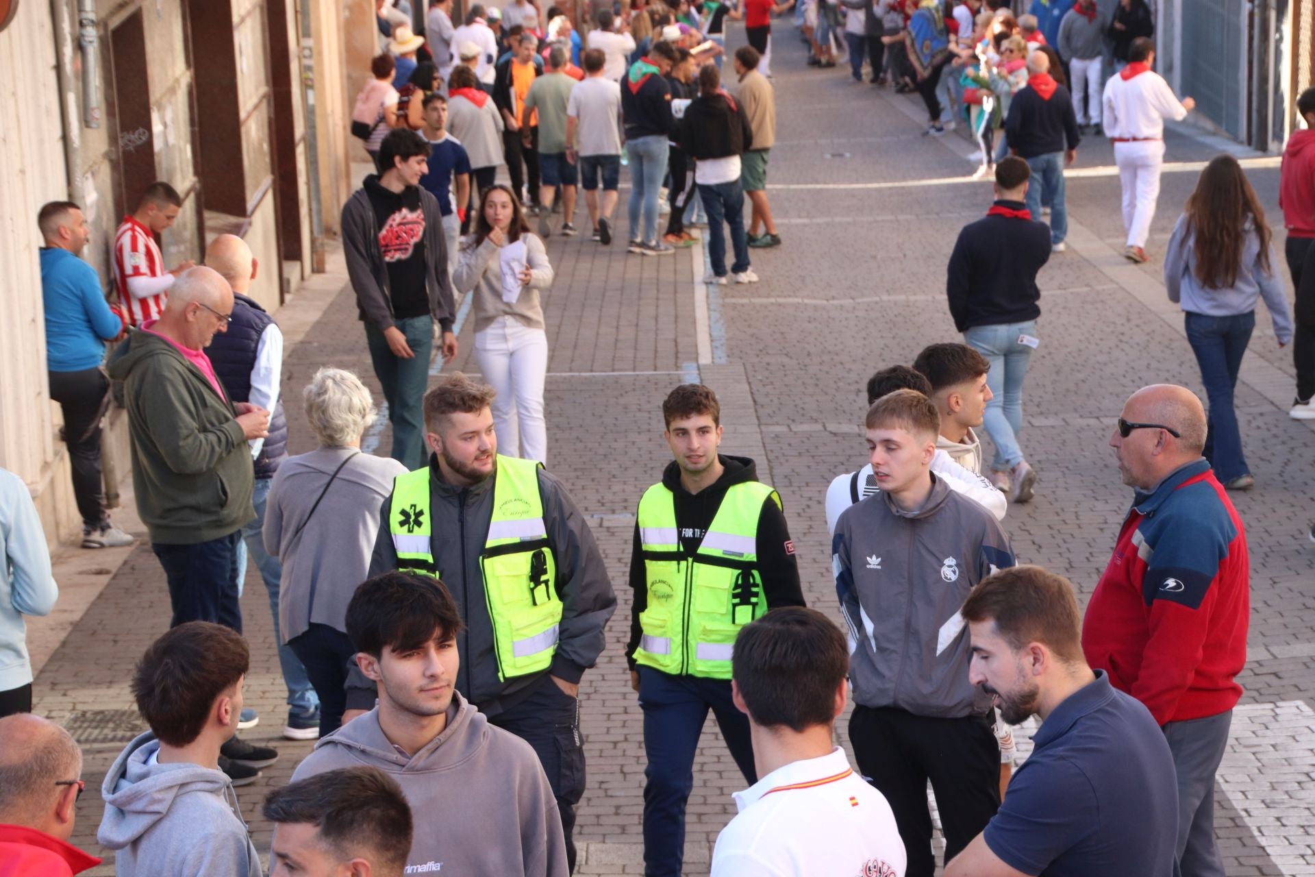 Fotos del ambiente en el cuarto encierro de Cuéllar